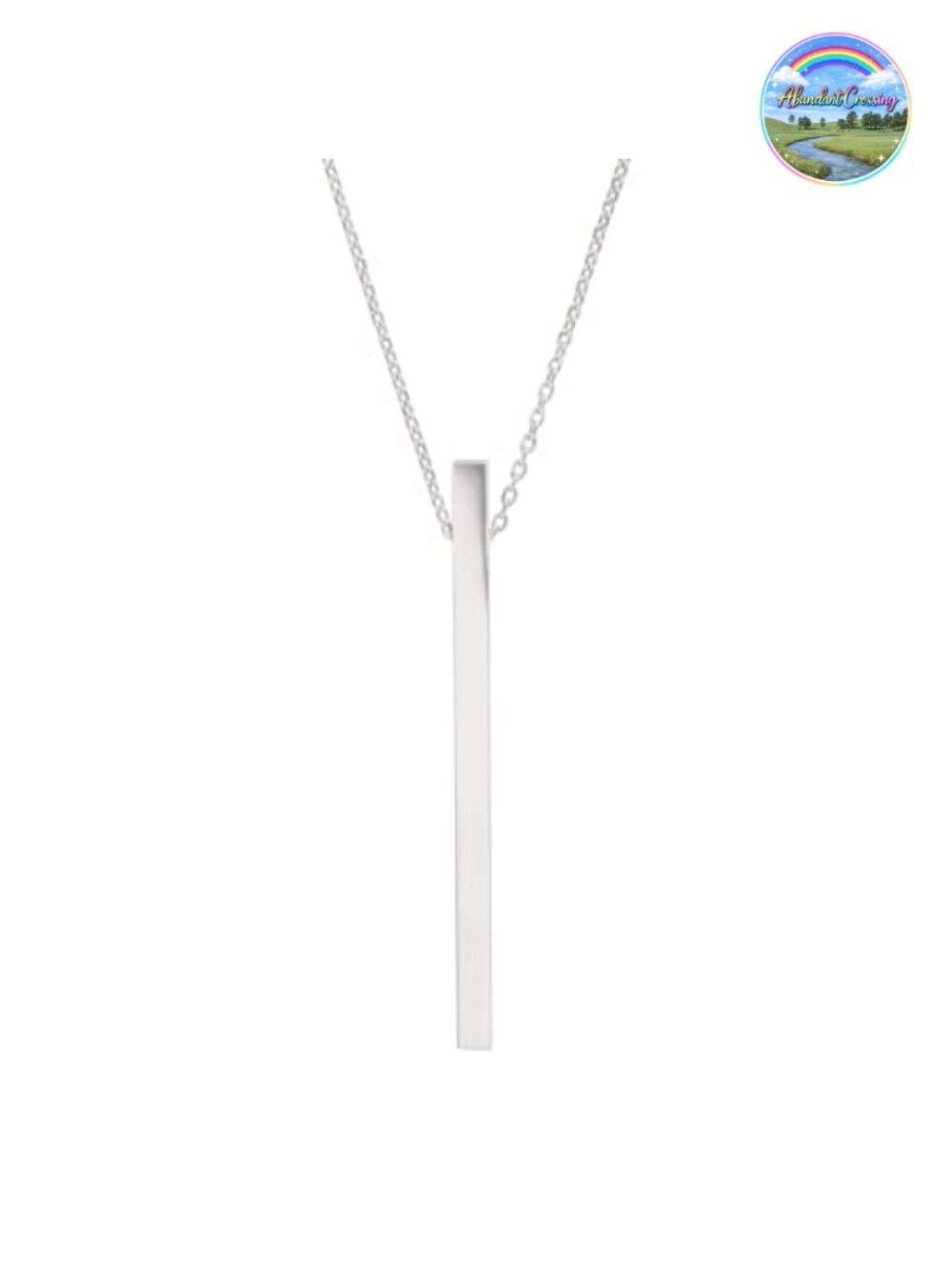 Silpada Minimalist Vertical Bar Pendant Sterling Silver Necklace